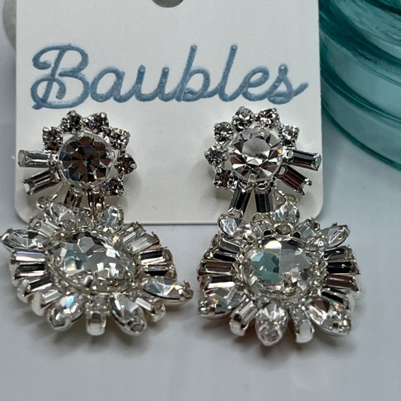 Baubles Chandelier Austrian Crystal Silver Earrings $12 EA or Bundle 3/$20 - Picture 8 of 11